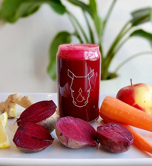 Cold-pressed juice from Fix & Repeat