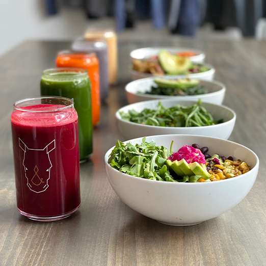 a line of health bowls and smoothies from vegan restaurant, Fix & Repeat